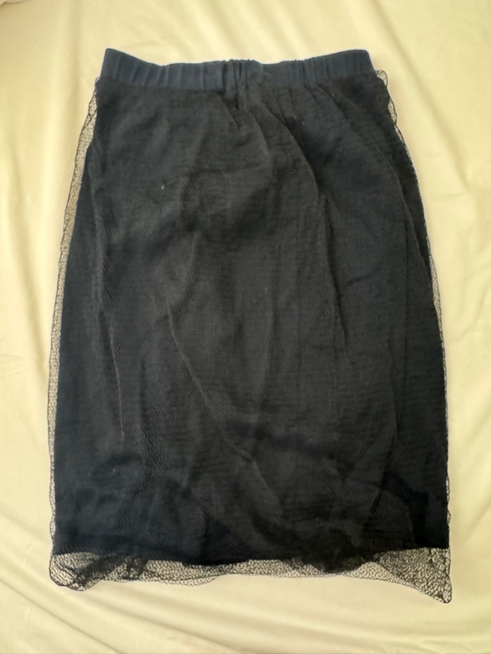 🌟RARE 90s Vintage🌟 Issey Miyake Mesh Sheer Skirt Black